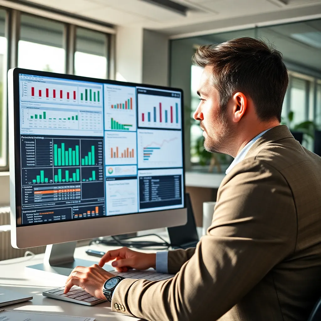 Professioneel financieel model in Excel met formules en structuur