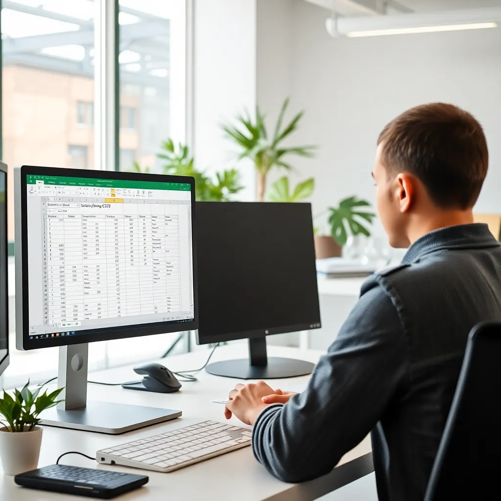 Professionele Excel werkblad met complexe formules en functies