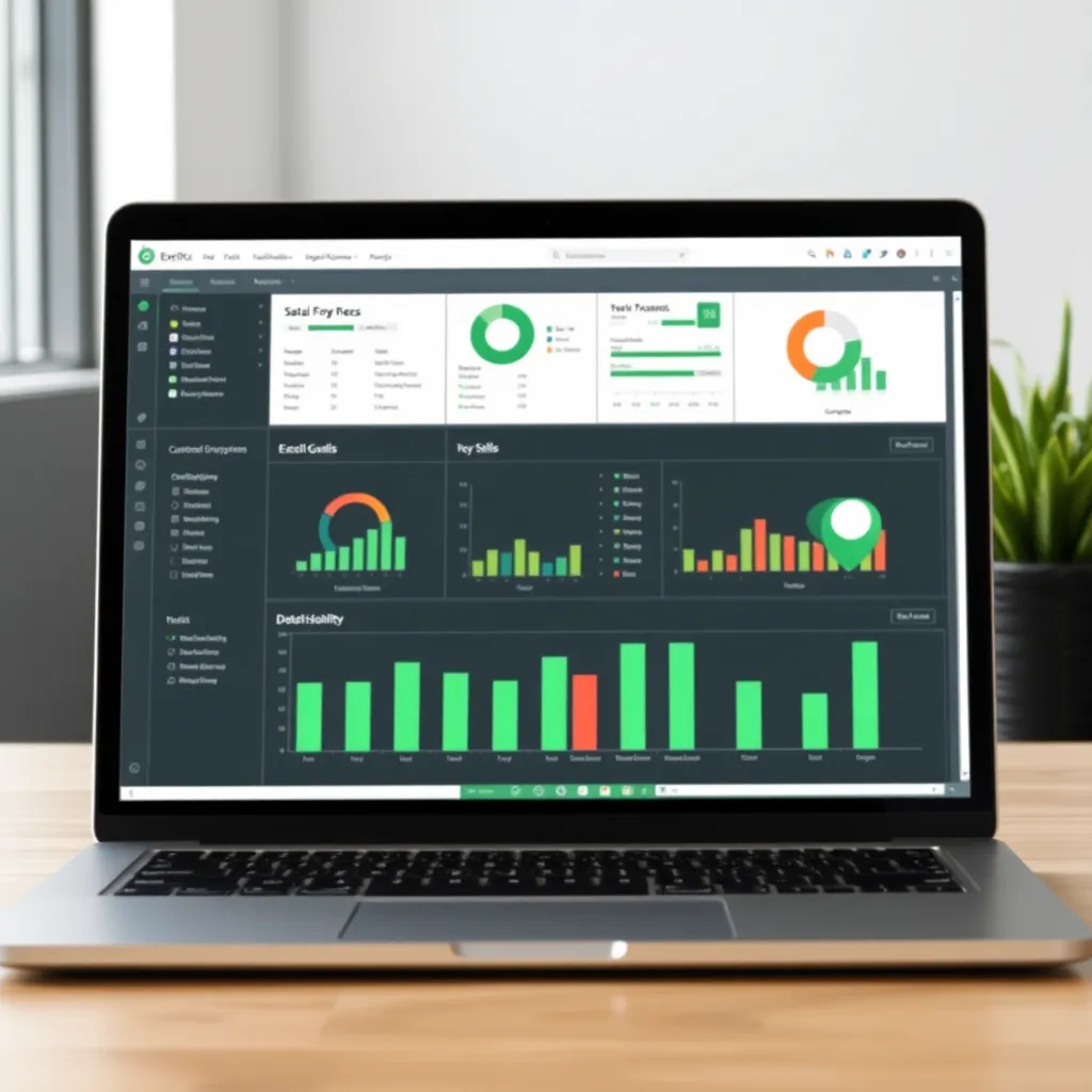 Financieel rapport in Excel met KPI's en budgetvergelijkingen